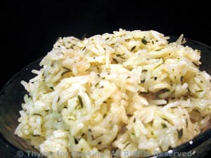 Lemon Garlic Basmati Rice