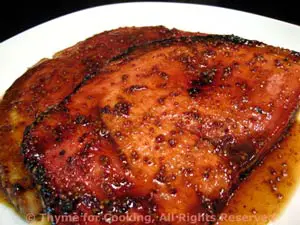Grilled Ham with Red-Eye Glaze