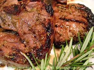 Lamb Chops with Rosemary Sweet and Sour Marinade