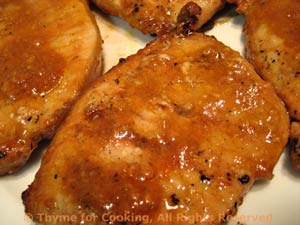 Hot and Sweet Glazed Pork Chops