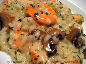 Risotto with Shrimp, Scallops and Mushrooms