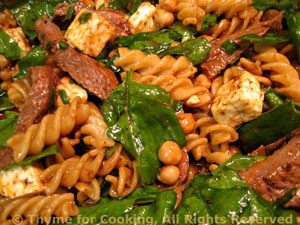 Beef, Chickpea and Feta Pasta Salad