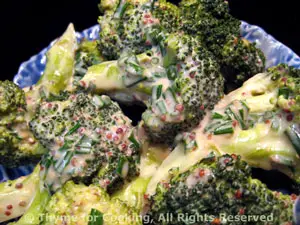 Broccoli with Yogurt Mustard